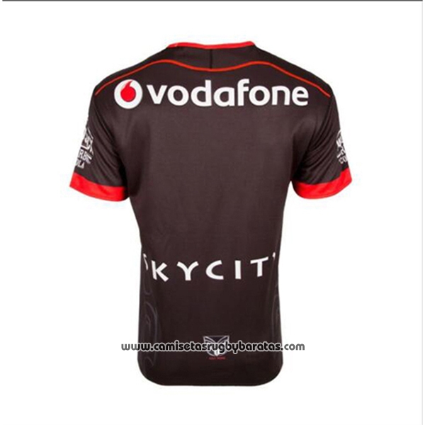 Camiseta Nueva Zelandia Warriors Rugby 2017 Local Negro